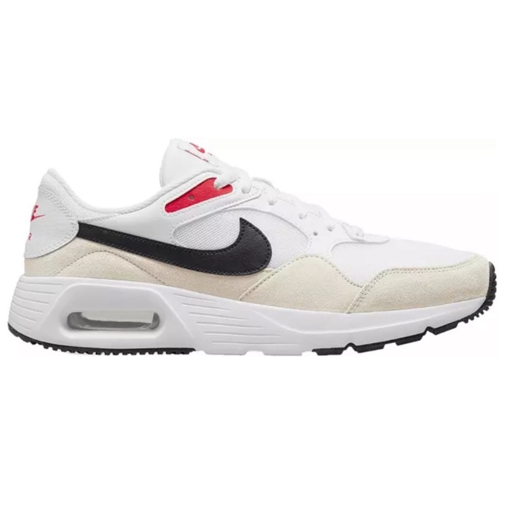 Nike Mens Air Max SC White Red Black Low Top Casual Sneakers CW4555-103 size 9